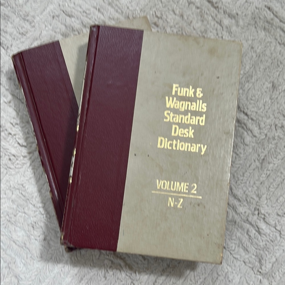 Funk & Wagnalls Standard Desk Dictionary 
2 hardcover book set, 1976